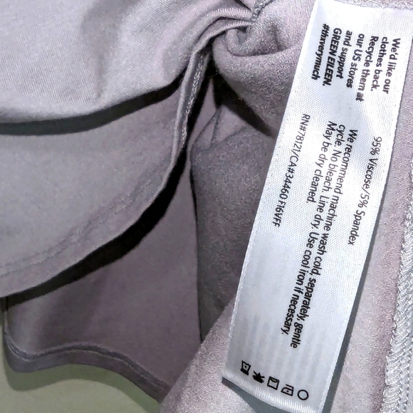 Eileen Fisher Light Weight Long Sleeve Gray Shirt Petite Pl/PG - Picture 5 of 5